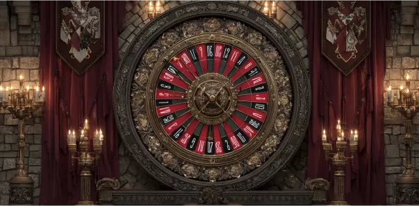 Mittelalterliches Roulette-Rad